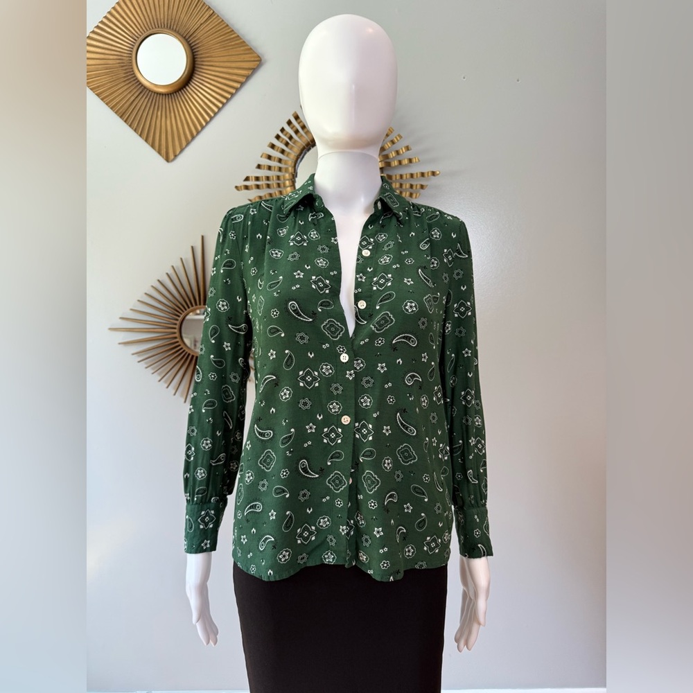 Rails - Green Jesabel Bandana Button Down Shirt